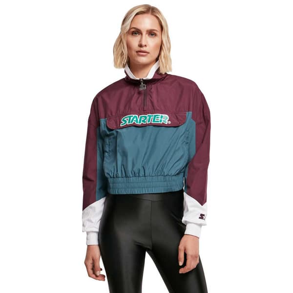 Starter Black Label Colorblock Jakke Blå XS Kvinde