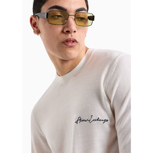 Armani Exchange 8nzm5a_zm1yz Trøje Hvid 2XL Mand