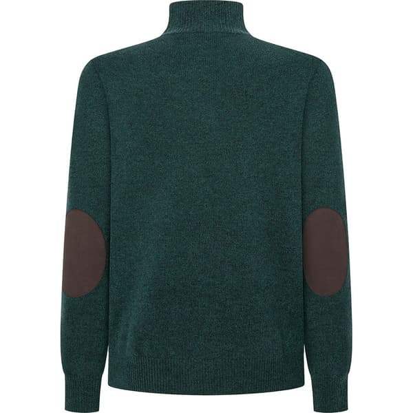 Hackett Lambswool Halv Lynlås Sweater Grøn 2XL Mand