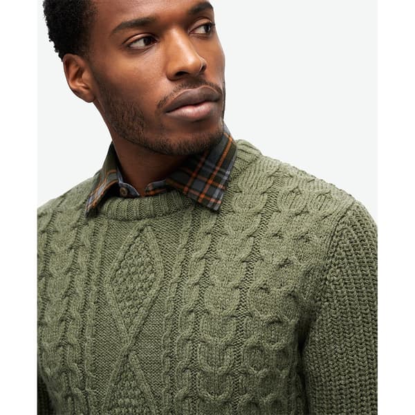 Superdry Jacob Cable Trøje Grøn 2XL Mand