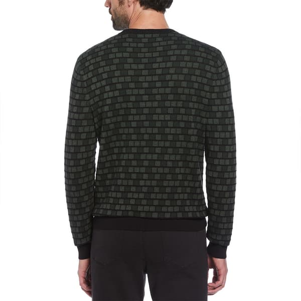 Original Penguin Ao Jacquard Checkered Trøje Sort XL Mand