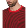 Miniatyrbillede 2 af 2: Original Penguin Ao Jacquard Tonal Trøje Rød S Mand