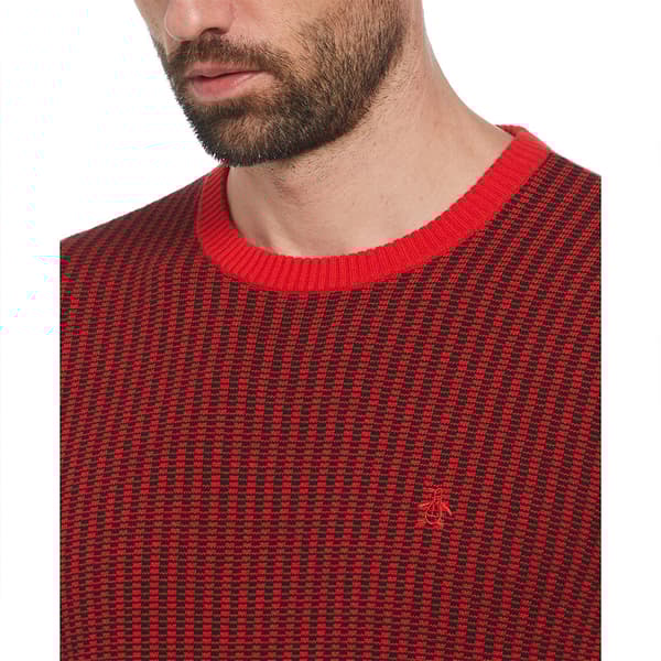 Original Penguin Ao Jacquard Tonal Trøje Rød S Mand