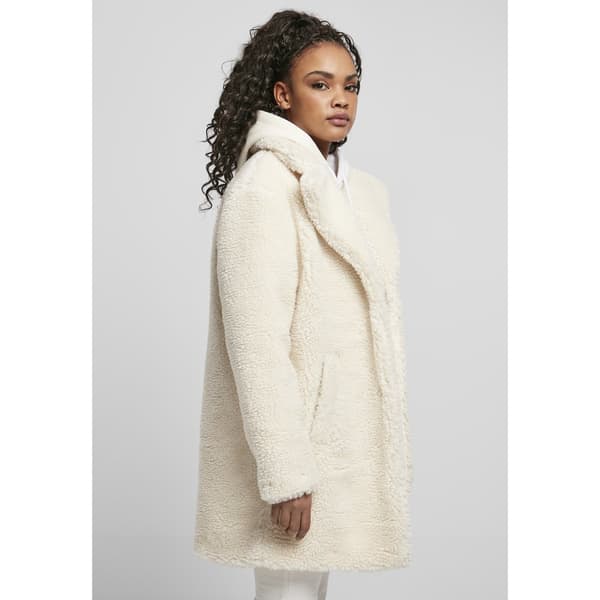 Urban Classics Oversized Sherpa-big Jakke Hvid 2XL Kvinde