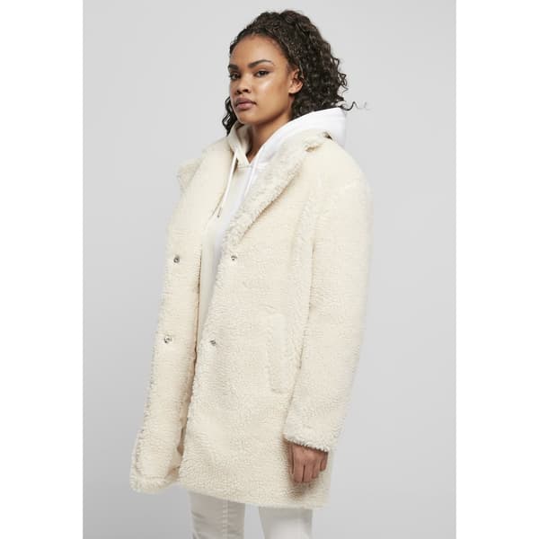 Urban Classics Oversized Sherpa-big Jakke Hvid 2XL Kvinde