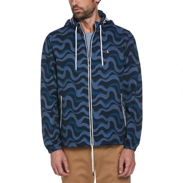 Original Penguin Ripstop Aop Wavy Takki Sininen M Mies