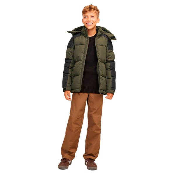 Jack & Jones Aero Puffer Jakke Grøn 10 Years Dreng