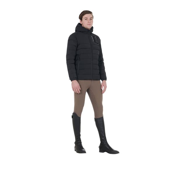 Equestro Quilted Stretch Fabric Jacka Svart XS Man
