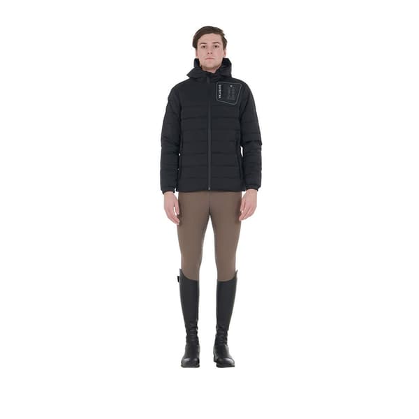 Equestro Quilted Stretch Fabric Jacka Svart XS Man