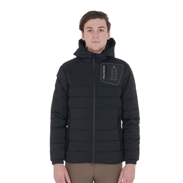 Equestro Quilted Stretch Fabric Jacka Svart XS Man