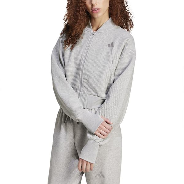 Adidas All Szn Rib Jakke Grå M Kvinde