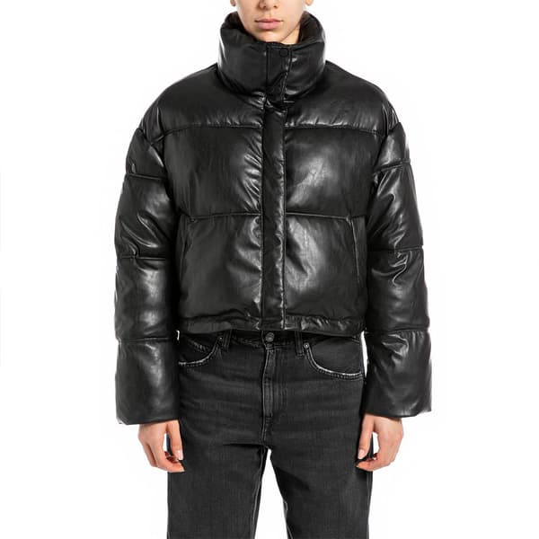 Replay W7873 .000.85056 Puffjacka Svart S Kvinna