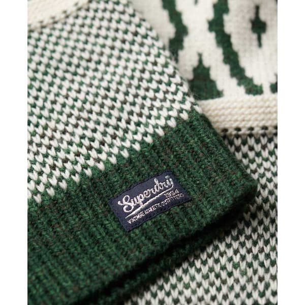 Superdry Branded Pattern Trøje Grøn XS Kvinde