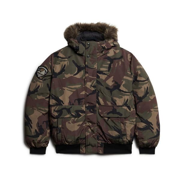 Superdry Everest Faux Fur Bomberjacka Grönt M Man