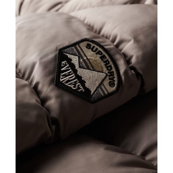 Superdry Everest Faux Fur Longline Jacka Beige M Kvinna