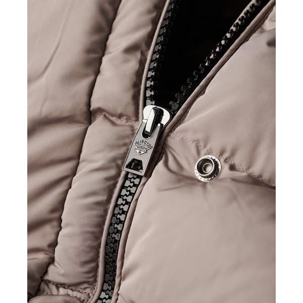 Superdry Everest Faux Fur Longline Jacka Beige M Kvinna