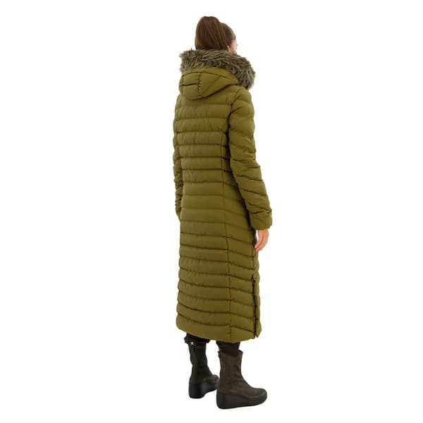Superdry Fuji Faux Fur Longline Jacka Brun M Kvinna