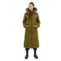 Miniatyrbild 1 av 6: Superdry Fuji Faux Fur Longline Jacka Brun M Kvinna