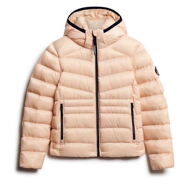 Superdry Fuji Quilt Padded Jacka Beige XL Kvinna