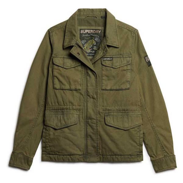 Superdry Military M65 Lined Jacka Grönt M Kvinna