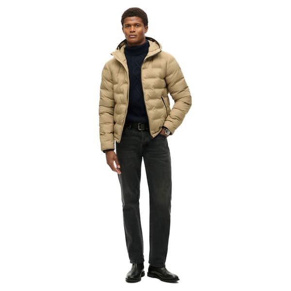 Superdry Quilted Coat Jacka Brun 2XL Man