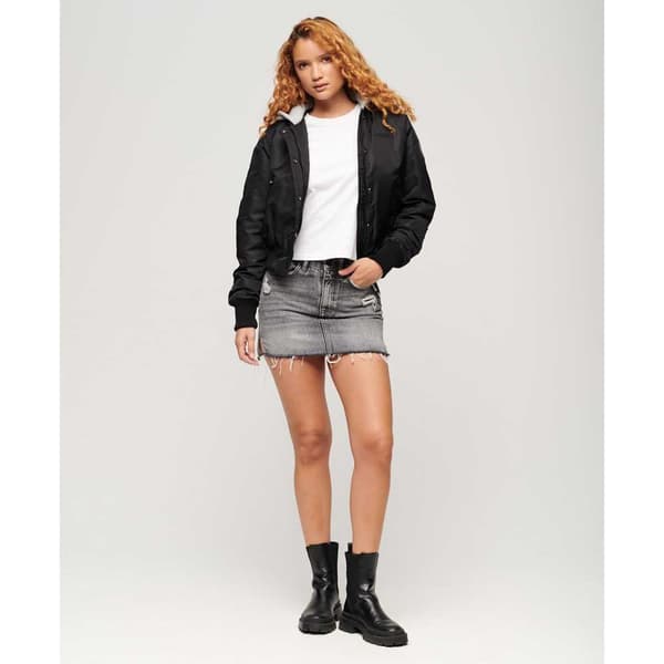 Superdry W5011654a Bomberjacka Svart S Kvinna
