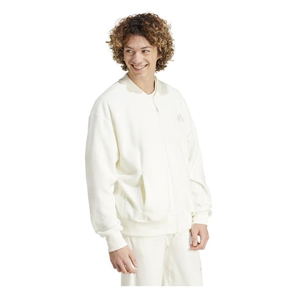 Adidas Elevated All Szn Terry Loop Bomberjacka Vit S / Regular Man