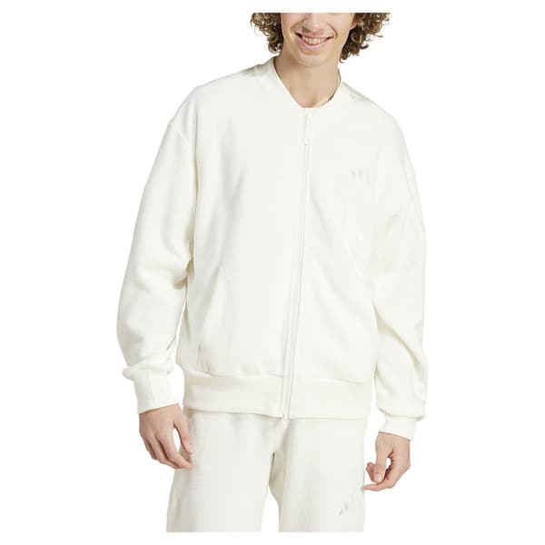 Adidas Elevated All Szn Terry Loop Bomberjacka Vit S / Regular Man