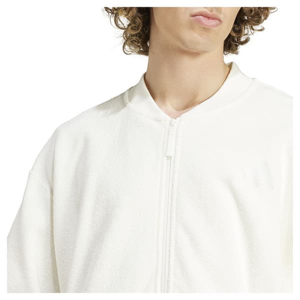 Adidas Elevated All Szn Terry Loop Bomberjacka Vit XL / Regular Man