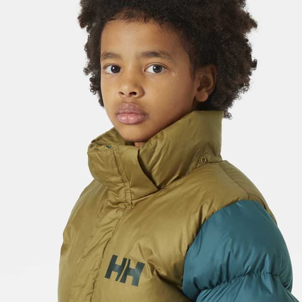 Helly Hansen Vision Vatteret Jakke Grøn,Blå 10 Years Dreng