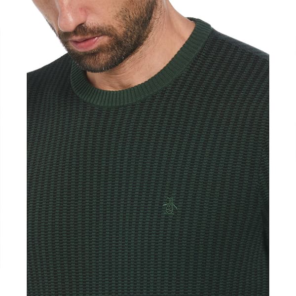 Original Penguin Ao Jacquard Tonal Tröja Grönt XL Man