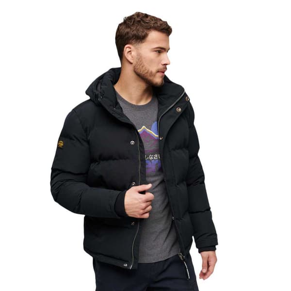 Superdry Everest Short Puffjacka Svart 3XL Man