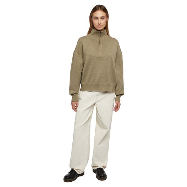 Dickies East Helena Halv Dragkedja Tröja Grönt L Kvinna