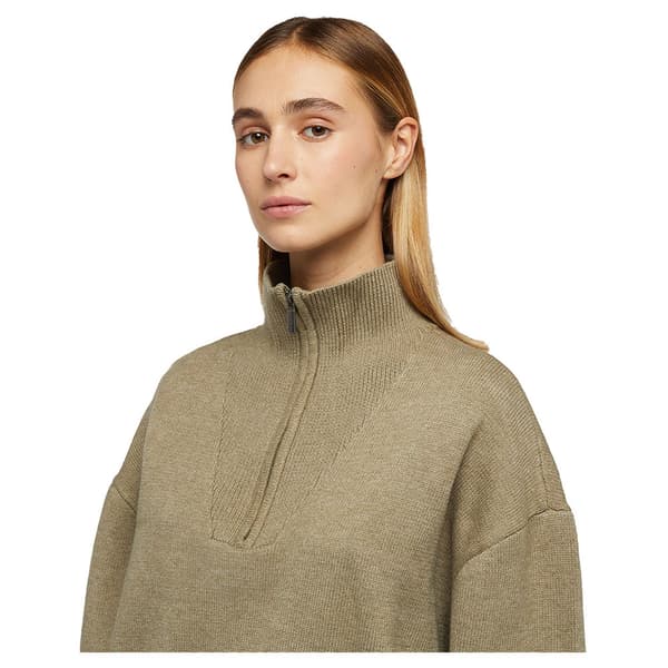 Dickies East Helena Halv Dragkedja Tröja Grönt L Kvinna