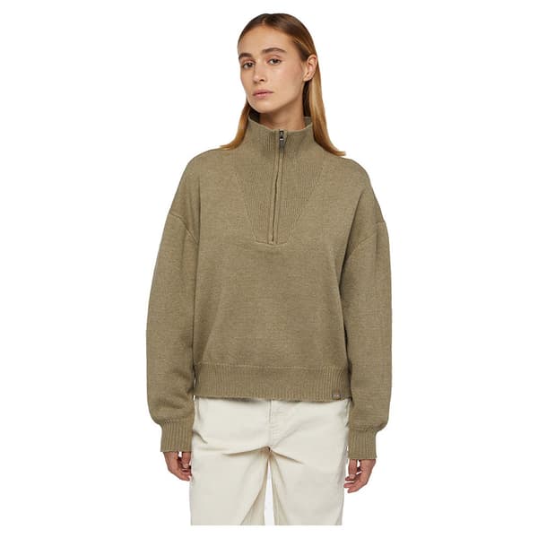Dickies East Helena Halv Dragkedja Tröja Grönt L Kvinna