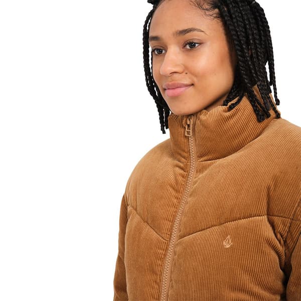 Volcom Cord´n Puff Jakke Brun M Kvinde
