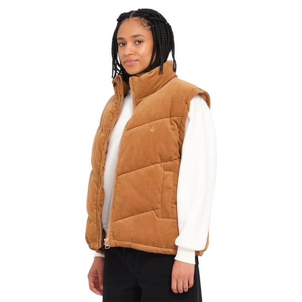 Volcom Cord´n Puff Jakke Brun M Kvinde