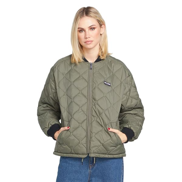 Volcom Milie Jacka Grönt L Kvinna