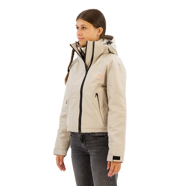 Superdry Embroidered Windbreaker Jacka Grå XL Kvinna