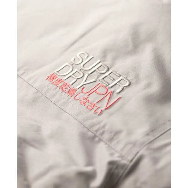 Superdry Embroidered Windbreaker Jacka Grå XL Kvinna