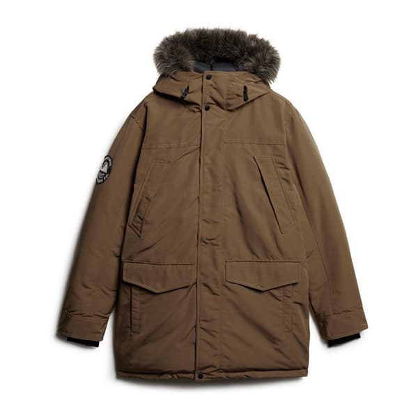 Superdry Everest Faux Fur Jacka Brun M Man