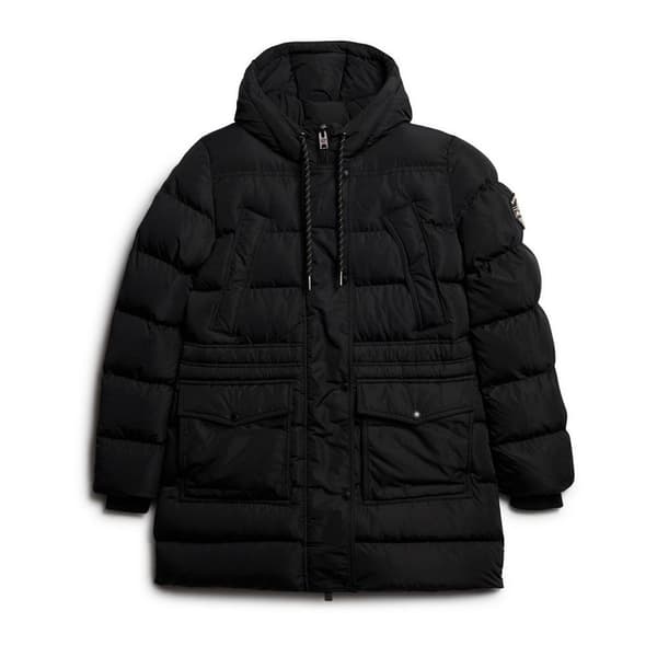 Superdry Everest Mid Length Puffjacka Svart 2XS Kvinna