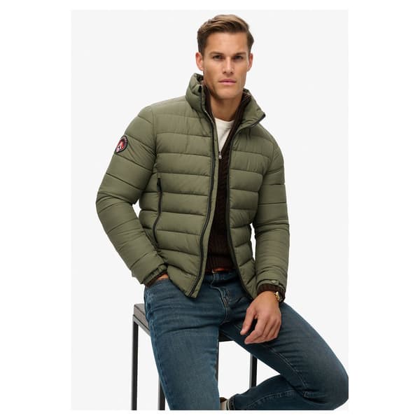 Superdry Fuji Embroidered Padded Jacka Grönt 3XL Man