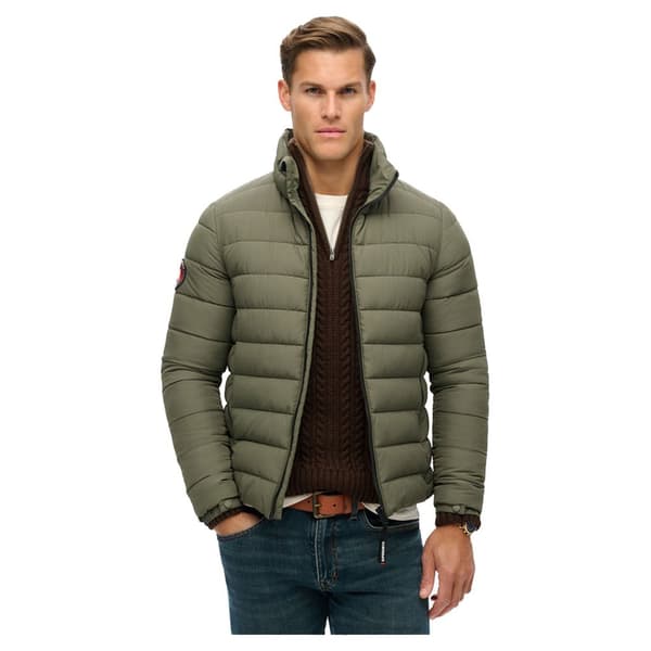 Superdry Fuji Embroidered Padded Jacka Grönt 3XL Man