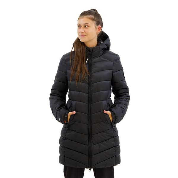 Superdry Fuji Mid Padded Jacka Svart 2XS Kvinna