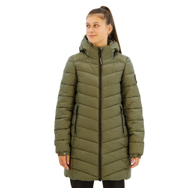 Superdry Fuji Mid Padded Jacka Grönt XL Kvinna
