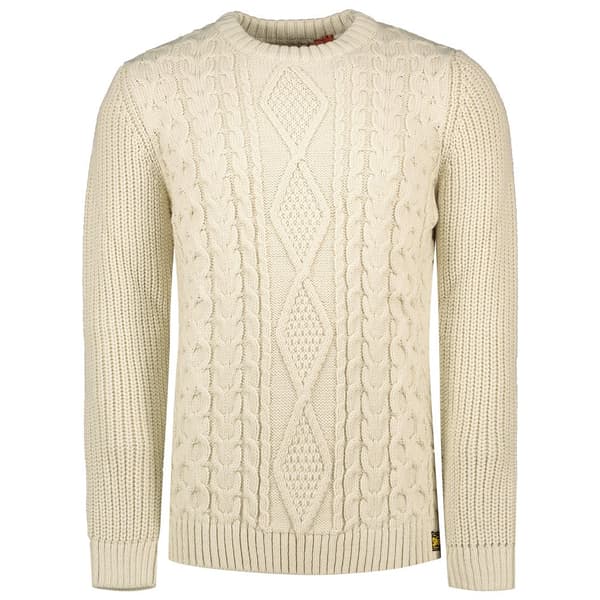Superdry Jacob Cable Trøje Beige 2XL Mand
