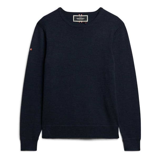 Superdry Merino Tröja Blå,Svart XL Man