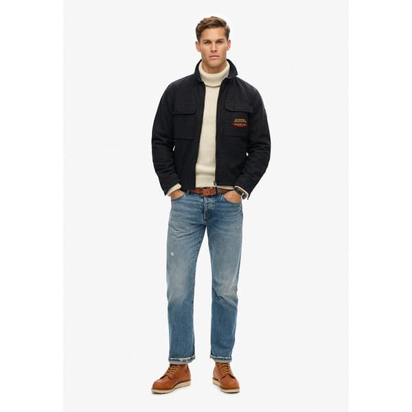 Superdry Patched Thru Jacka Svart 2XL Man