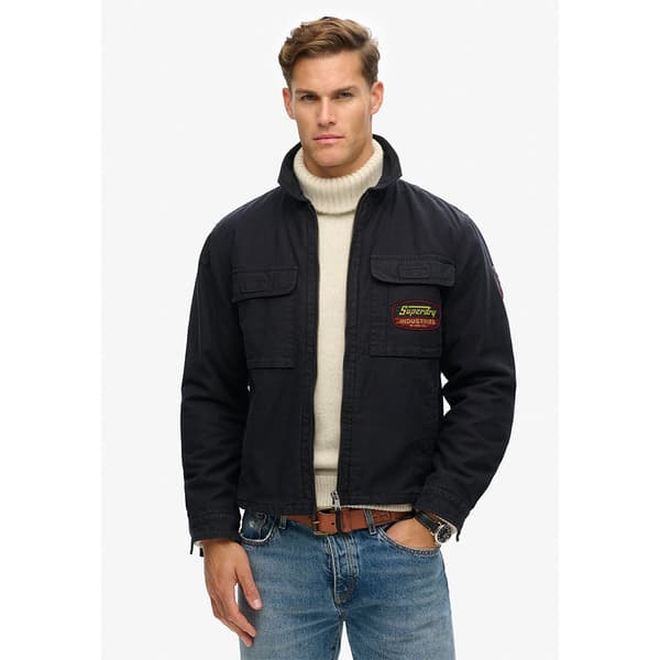 Superdry Patched Thru Jacka Svart 2XL Man